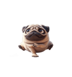 癒し系ヨガパグ犬（個別スタンプ：24）