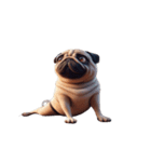 癒し系ヨガパグ犬（個別スタンプ：31）