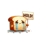 癒し系崩壊トースト（個別スタンプ：13）