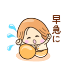 ☆笑顔で元気☆おしごとスタンプ（個別スタンプ：1）