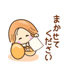 ☆笑顔で元気☆おしごとスタンプ（個別スタンプ：4）