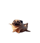 面白いパグ犬のヨガ（個別スタンプ：30）