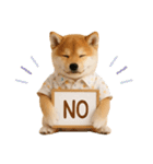 飛び出す！柴犬の日常スタンプ（個別スタンプ：10）