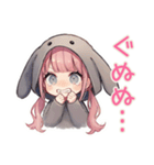 たれ耳うさぎ女子の返信待ち♡（個別スタンプ：30）