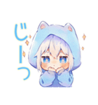 癒し系★白猫耳パーカーくん（個別スタンプ：31）