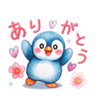 可愛いペンギンの無邪気でラブな毎日（個別スタンプ：4）