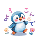 可愛いペンギンの無邪気でラブな毎日（個別スタンプ：12）