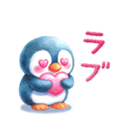 可愛いペンギンの無邪気でラブな毎日（個別スタンプ：24）