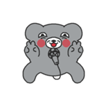 文字なしぺた1【クマイク】（個別スタンプ：1）