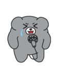 文字なしぺた1【クマイク】（個別スタンプ：3）