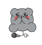 文字なしぺた1【クマイク】（個別スタンプ：14）