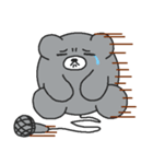 文字なしぺた1【クマイク】（個別スタンプ：17）