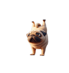 爆萌パグ犬のストレッチ体操（個別スタンプ：29）