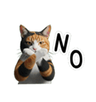 三毛猫の謎すぎる日常スタンプ（個別スタンプ：18）