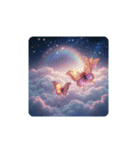 蝶々と月と雲海と.Butterfly ＆ Moon（個別スタンプ：3）