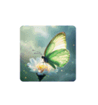 蝶々と月と雲海と.Butterfly ＆ Moon（個別スタンプ：7）