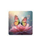 蝶々と月と雲海と.Butterfly ＆ Moon（個別スタンプ：10）