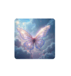 蝶々と月と雲海と.Butterfly ＆ Moon（個別スタンプ：16）