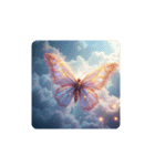 蝶々と月と雲海と.Butterfly ＆ Moon（個別スタンプ：18）