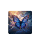 蝶々と月と雲海と.Butterfly ＆ Moon（個別スタンプ：19）