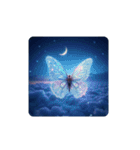 蝶々と月と雲海と.Butterfly ＆ Moon（個別スタンプ：24）