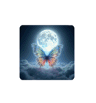 蝶々と月と雲海と.Butterfly ＆ Moon（個別スタンプ：27）