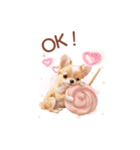 チワワ×スイーツ♡使いやすい日常スタンプ（個別スタンプ：15）
