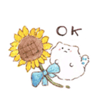 ハムねこの夏休み（個別スタンプ：1）