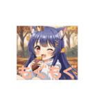 精霊みなみちゃん初のアニメーション（個別スタンプ：2）