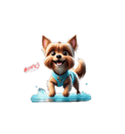 ❤️年中使える❤️かわいい犬ワンちゃん❤️（個別スタンプ：5）