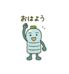 ペットボトルキャラの日常会話スタンプ（個別スタンプ：1）
