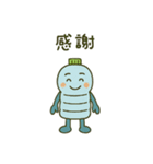 ペットボトルキャラの日常会話スタンプ（個別スタンプ：4）