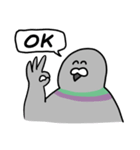 ハートフルなハトポッポ（個別スタンプ：9）