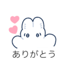 微風のうさちゃんスタンプ（個別スタンプ：3）