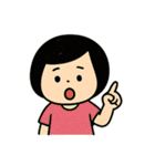 丸顔少女の毎日使える日常会話スタンプ（個別スタンプ：39）