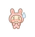 うさぎ着ぐるみ♪日常【感情たっぷり40個】（個別スタンプ：37）