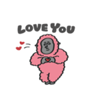 ぴんくごりら（with Gorilla）ver.2（個別スタンプ：14）