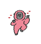 ぴんくごりら（with Gorilla）ver.2（個別スタンプ：35）