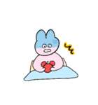 うさぎと送る生活 11 (働く)（個別スタンプ：2）