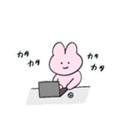 うさぎと送る生活 11 (働く)（個別スタンプ：8）