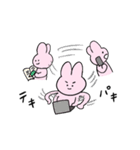 うさぎと送る生活 11 (働く)（個別スタンプ：23）