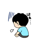 困り眉の男の子のスタンプ（個別スタンプ：8）
