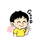 困り眉の男の子のスタンプ（個別スタンプ：14）