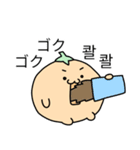 みかん (日本語/韓国語)（個別スタンプ：4）