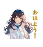 雪白姫の毎日挨拶♡童話の美麗姫（個別スタンプ：2）