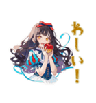 雪白姫の毎日挨拶♡童話の美麗姫（個別スタンプ：34）