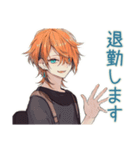業務連絡★わんこ系ギャル男（個別スタンプ：18）