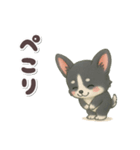 かわいい★チワワ【ブラックタン】（個別スタンプ：9）