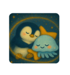 ⭐️ 星空ペンギン｜銀河のことば ⭐️（個別スタンプ：9）