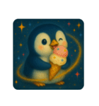 ⭐️ 星空ペンギン｜銀河のことば ⭐️（個別スタンプ：10）
